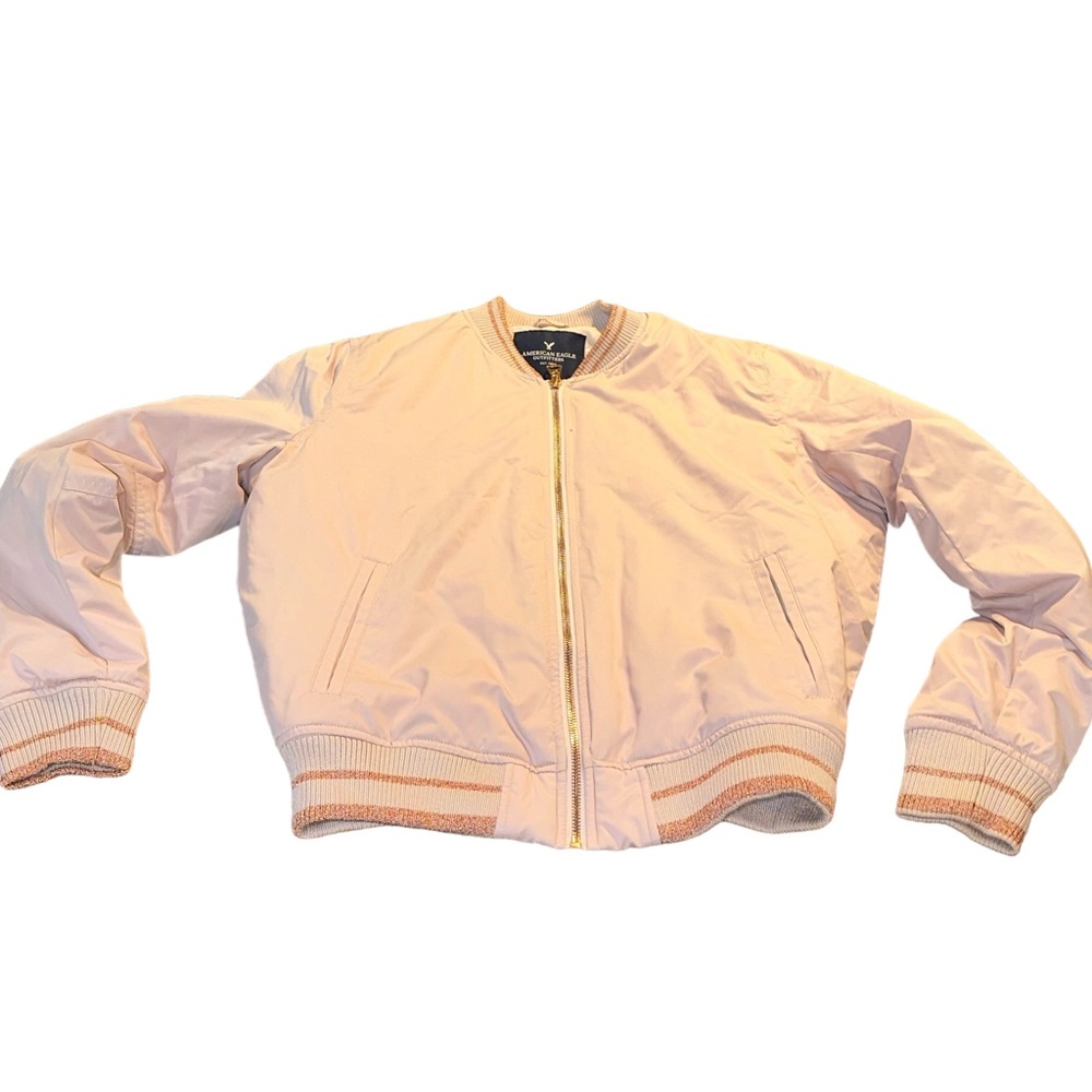 American Eagle pink bomber jacket size medium